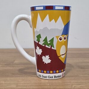 Vintage ceramic RadioShack travel mug